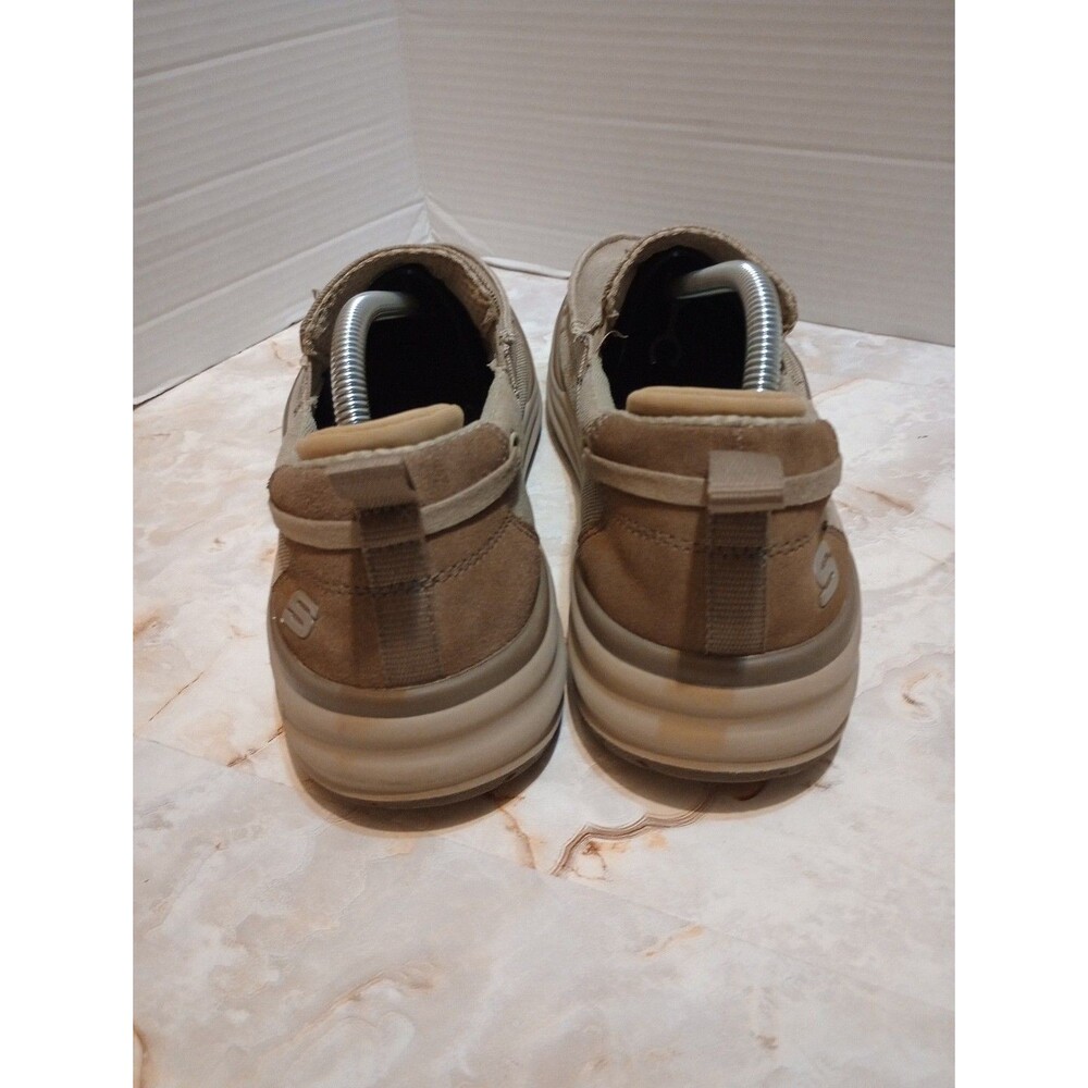 Skechers Arch Fit Melo Port Bow Shoes Taupe Mens Size 11.5 - Picture 3 of 6